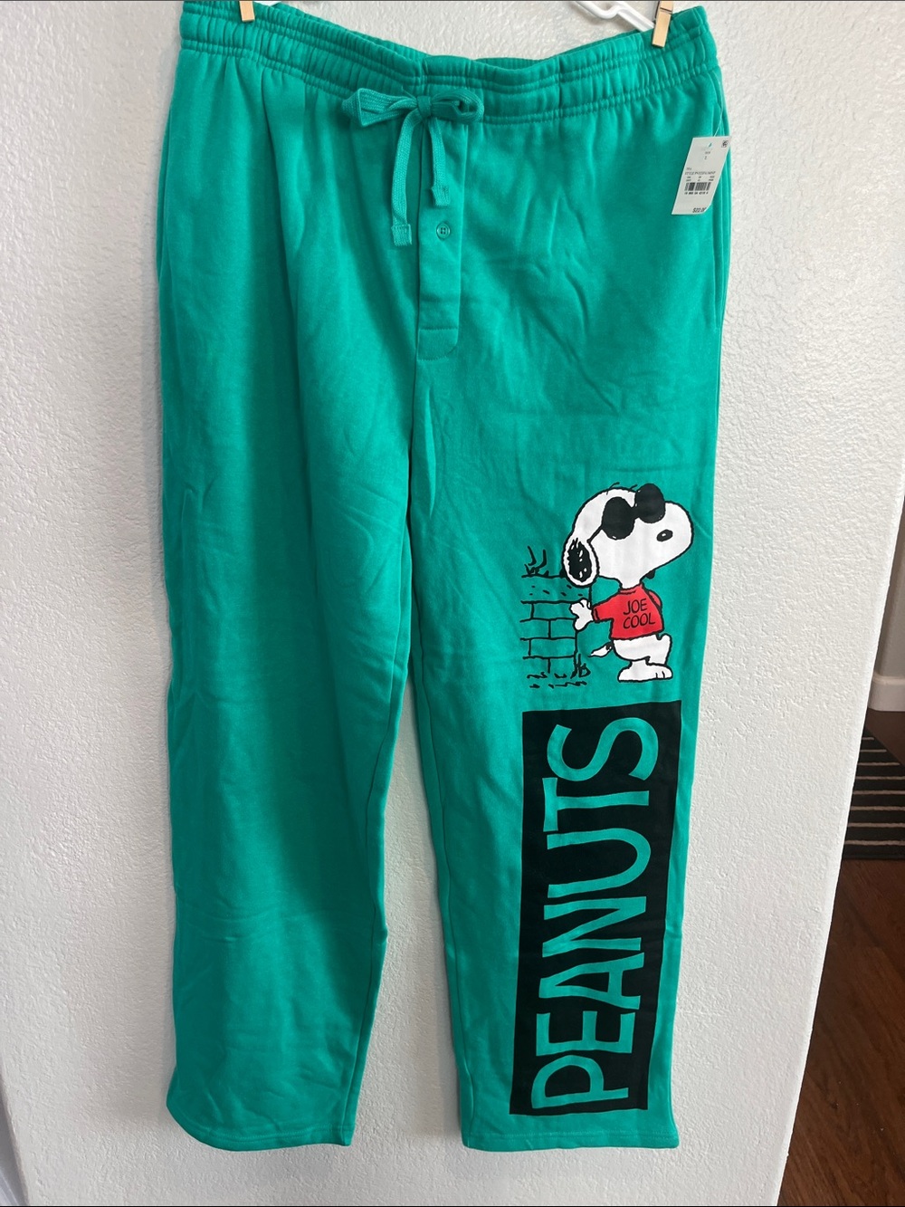 Peanuts Teal Snoopy Joe Cool Lounge Pants